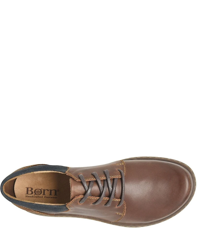 Born Men's Lance Leather and Distressed Suede Oxfords