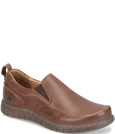 Born Men's Leeds Leather Slip On Sneakers