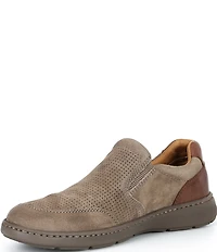 Born Men's Mackay Perforated Leather and Suede Slip On Sneakers