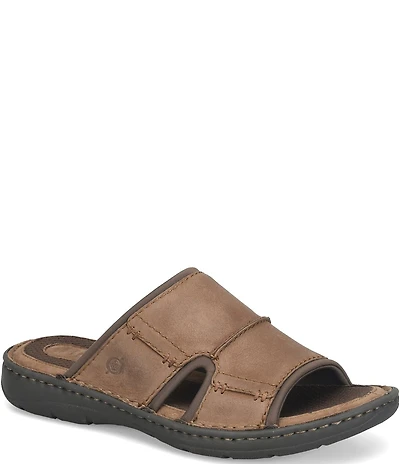 Born Men's Maldon Nubuck Leather Slip-On Sandals