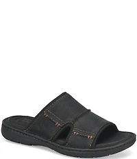 Born Men's Maldon Nubuck Leather Slip-On Sandals