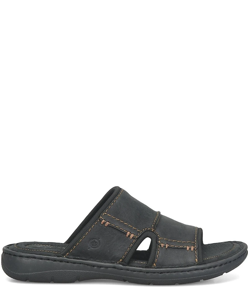 Born Men's Maldon Nubuck Leather Slip-On Sandals