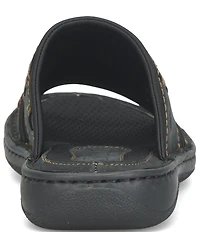 Born Men's Maldon Nubuck Leather Slip-On Sandals
