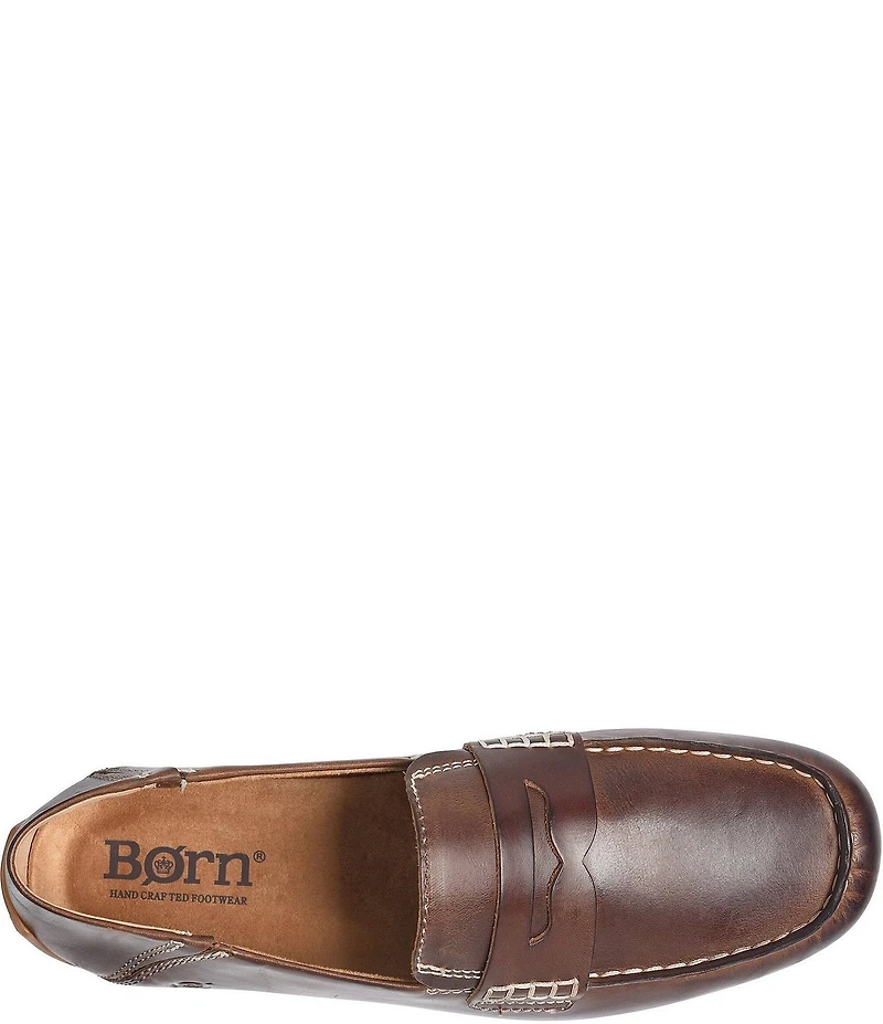 Born Men's Marcel Leather Penny Driver Loafers