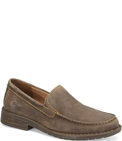 Born Men's Roger Distressed Leather Slip-On Loafers