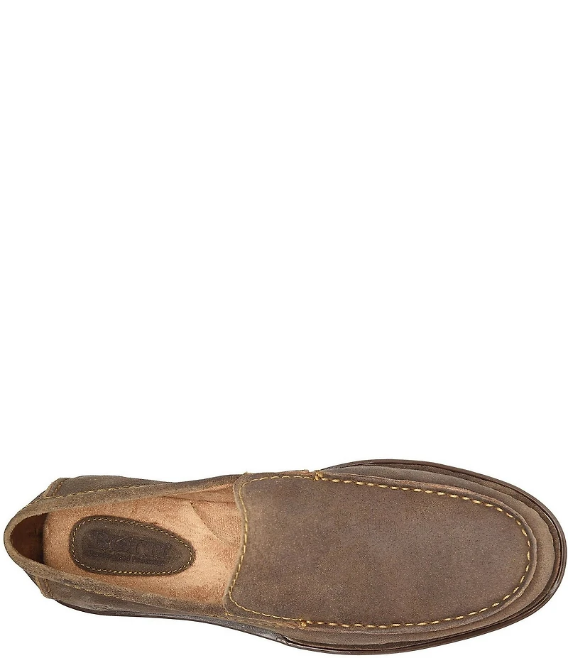 Born Men's Roger Distressed Leather Slip-On Loafers