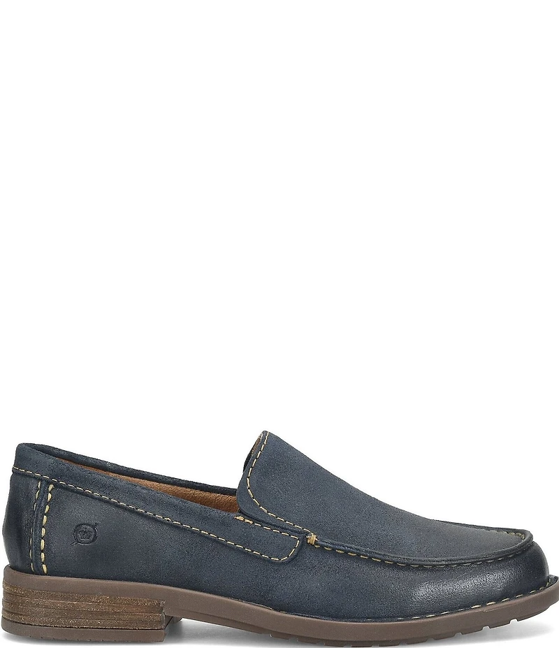 Born Men's Roger Distressed Leather Slip-Ons