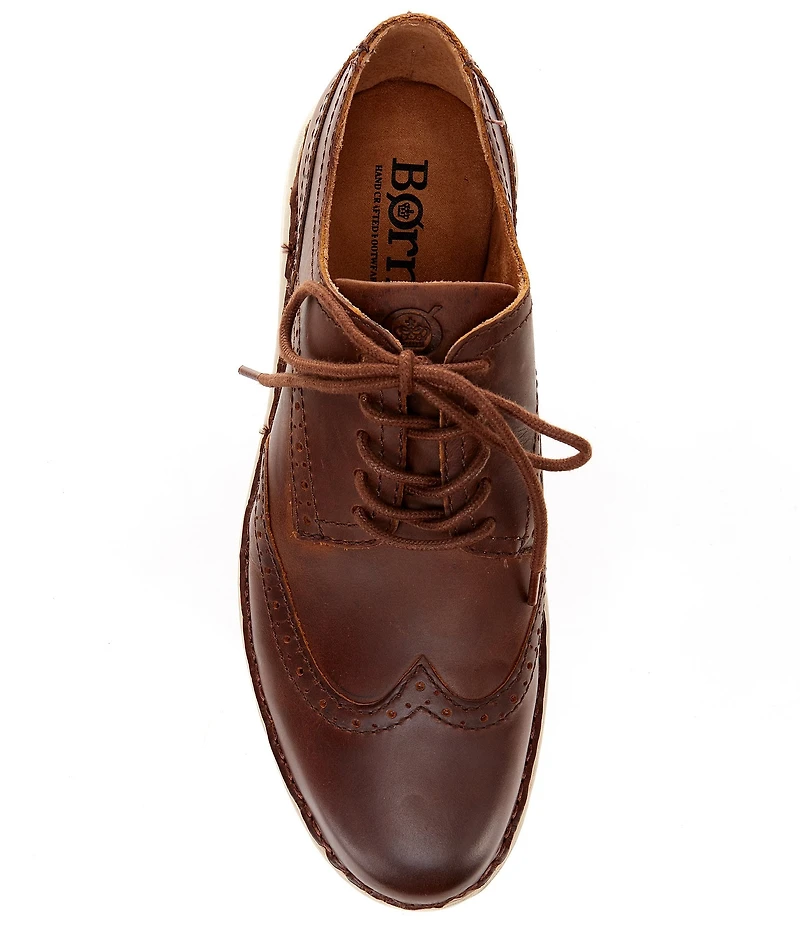 Born Men's Tobias Leather Wingtip Oxfords