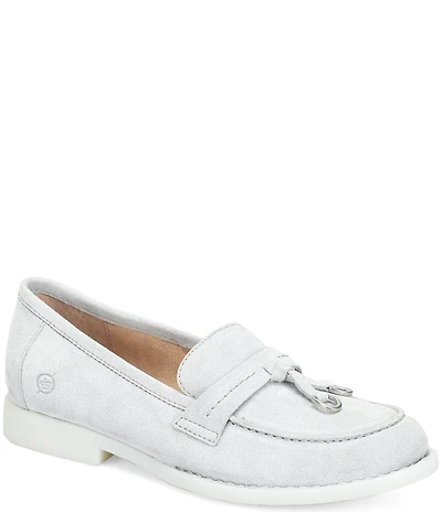 Born Mika Suede Tassel Loafers