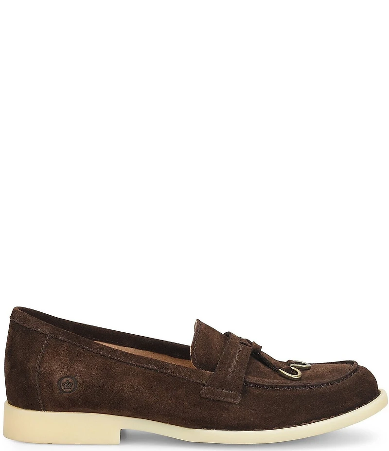 Born Mika Suede Tassel Loafers