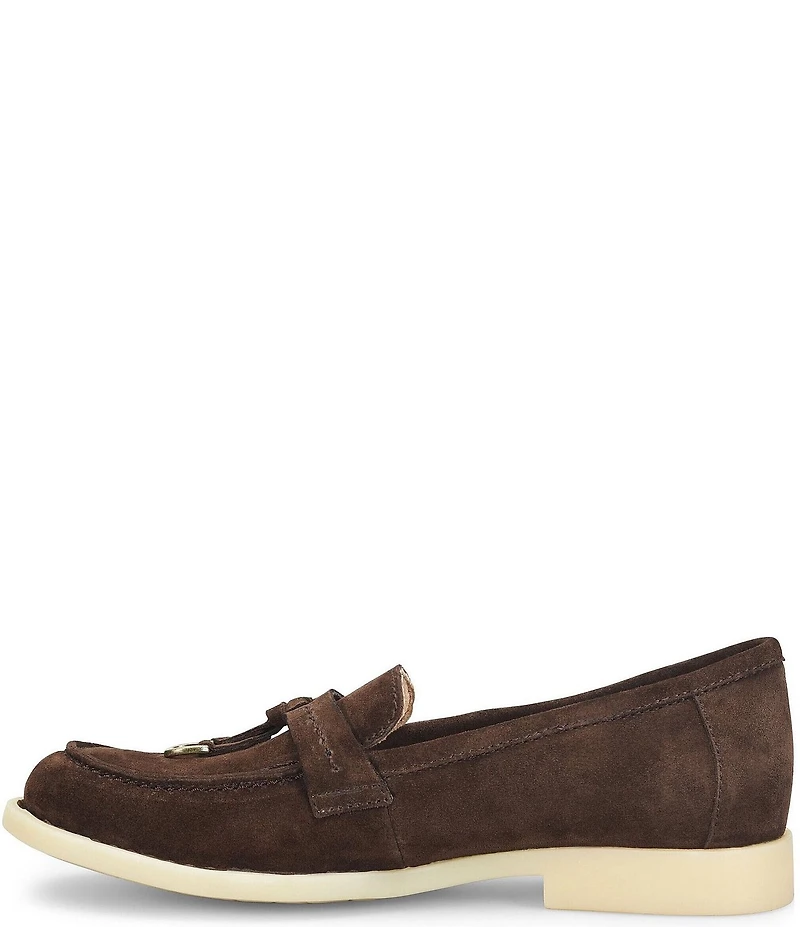 Born Mika Suede Tassel Loafers