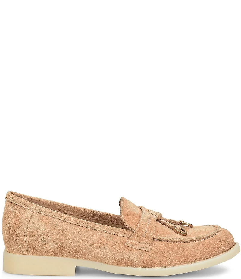 Born Mika Suede Tassel Loafers