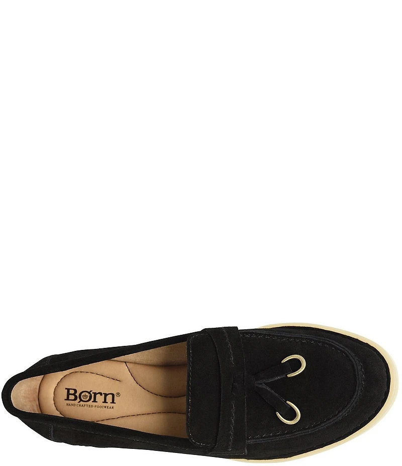 Born Mika Suede Tassel Loafers