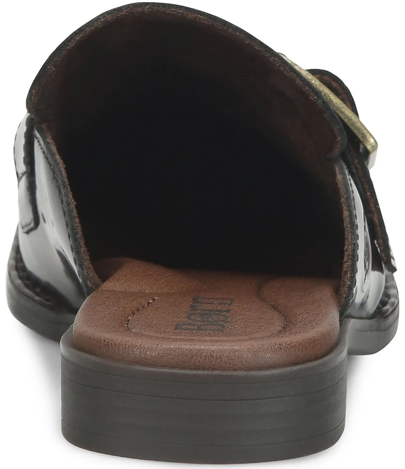 Born Mikah Leather Buckle Strap Loafer Mules