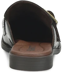 Born Mikah Leather Buckle Strap Loafer Mules