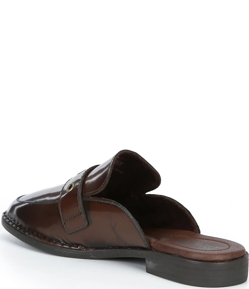 Born Mikah Leather Buckle Strap Loafer Mules