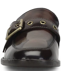 Born Mikah Leather Buckle Strap Loafer Mules