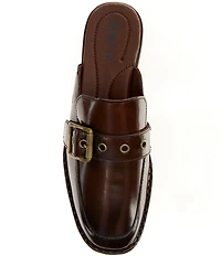 Born Mikah Leather Buckle Strap Loafer Mules