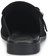 Born Mikah Suede Studded Buckle Strap Loafer Mules