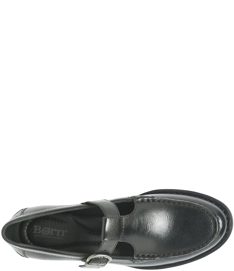 Born Miki Slip On Leather Mary Jane Loafers