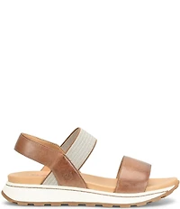 Born Mimi Banded Leather Slingback Ankle Wrap Sandals