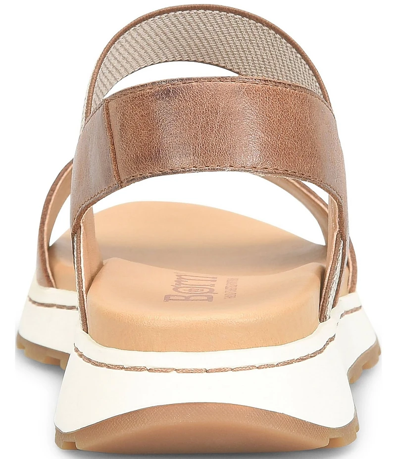 Born Mimi Banded Leather Slingback Ankle Wrap Sandals