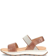 Born Mimi Banded Leather Slingback Ankle Wrap Sandals