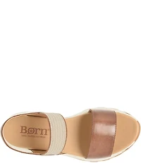 Born Mimi Banded Leather Slingback Ankle Wrap Sandals