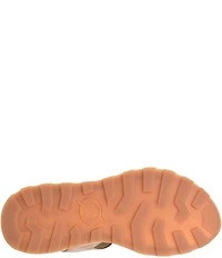 Born Mimi Banded Leather Slingback Ankle Wrap Sandals