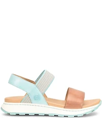 Born Mimi Banded Leather Slingback Ankle Wrap Sandals