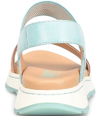 Born Mimi Banded Leather Slingback Ankle Wrap Sandals