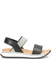 Born Mimi Banded Leather Slingback Ankle Wrap Sandals