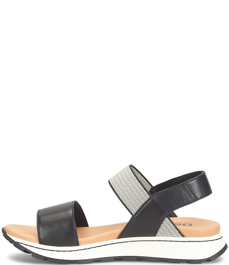 Born Mimi Banded Leather Slingback Ankle Wrap Sandals