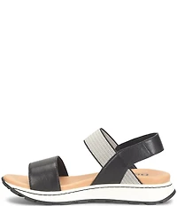 Born Mimi Banded Leather Slingback Ankle Wrap Sandals