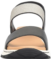 Born Mimi Banded Leather Slingback Ankle Wrap Sandals