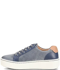 Born Mira Distressed Leather Platform Sneakers