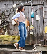 Born Mira Distressed Suede Platform Sneakers