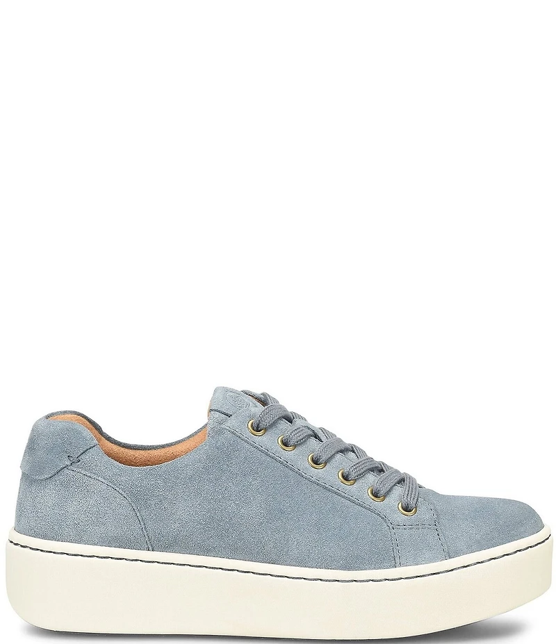 Born Mira Distressed Suede Platform Sneakers