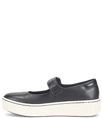 Born Mira Leather Platform Mary Jane Flats