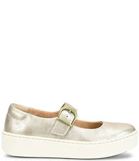 Born Mira Leather Platform Mary Jane Flats