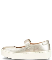 Born Mira Leather Platform Mary Jane Flats