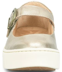 Born Mira Leather Platform Mary Jane Flats