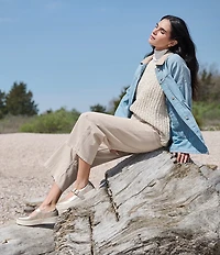 Born Mira Leather Platform Mary Jane Flats