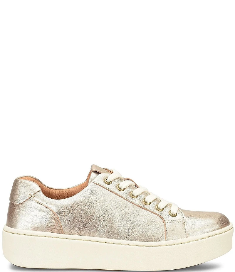 Born Mira Leather Platform Sneakers