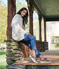 Born Mira Leather Platform Sneakers