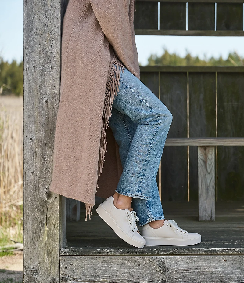 Born Mira Leather Platform Sneakers