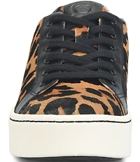 Born Mira Leopard Print Calf Hair Platform Sneakers