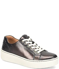 Born Mira Metallic Leather Platform Sneakers