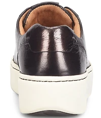 Born Mira Metallic Leather Platform Sneakers