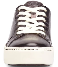 Born Mira Metallic Leather Platform Sneakers